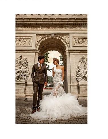 Katebackdrop£ºKate Arch European Style Castle Brick Floor Wedding Backdrop