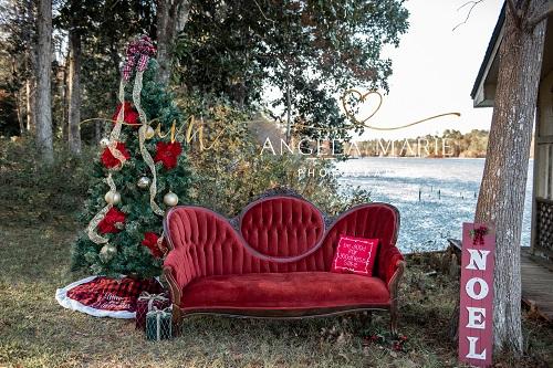 Kate Christmas Couch Backdrop Designed By Angela Marie Photography
