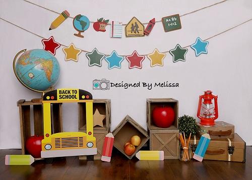 Kate Back to School Backdrop for Photography Designed by Melissa King -UK