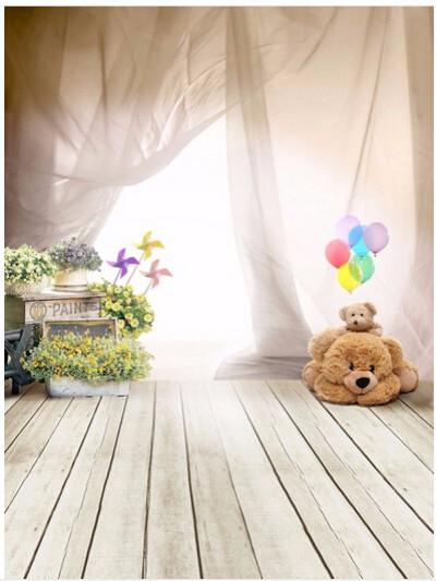 Kate Children Floor Bear Toy curtain Backdrops with Floor - Kate backdrops UK