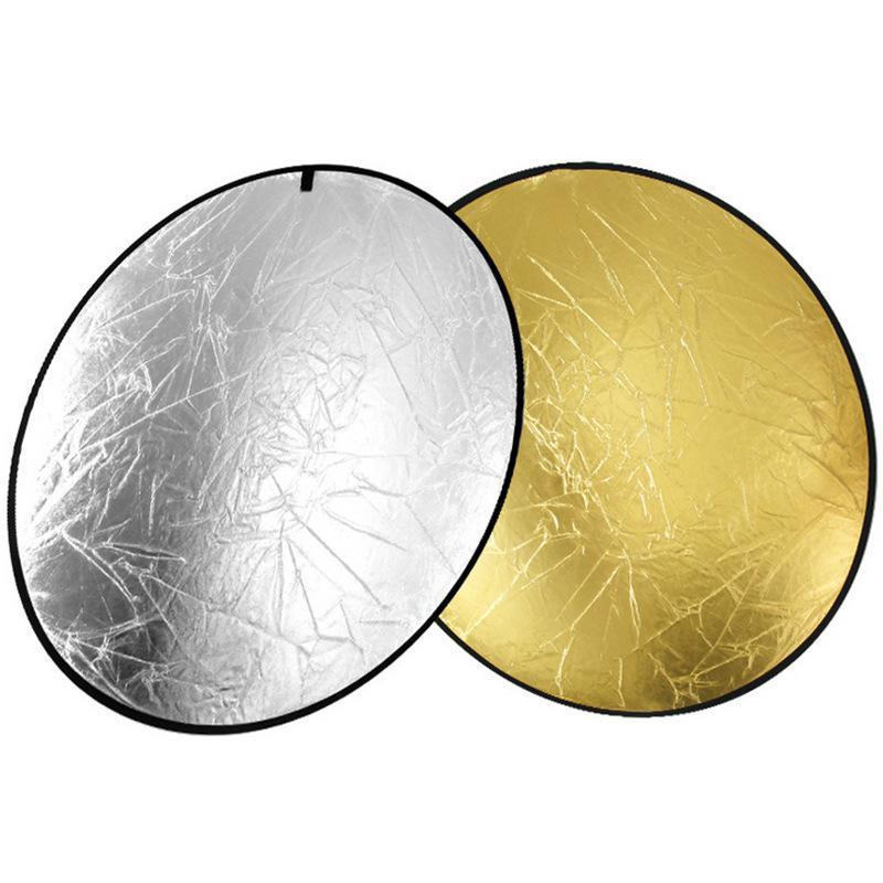 2-In-1 Light Round Photography Reflector Studio Photo Disc 24" 60Cm - Kate backdrops UK