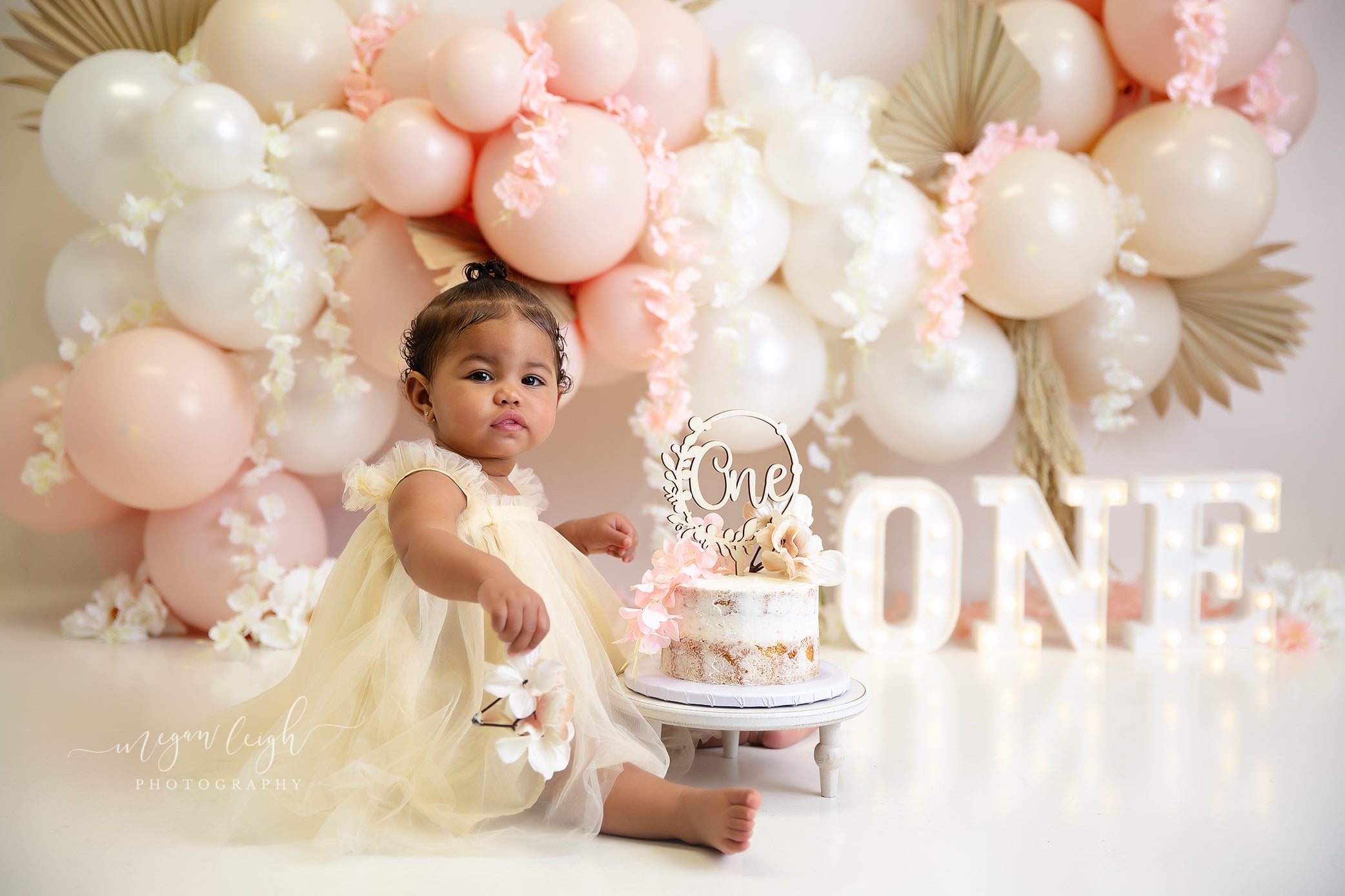 Kate Balloons Floral Garland Backdrop Designed by Megan Leigh Photography